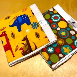 Hand crafted styles burp rags baby gift